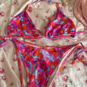Bright swimwear bikini set